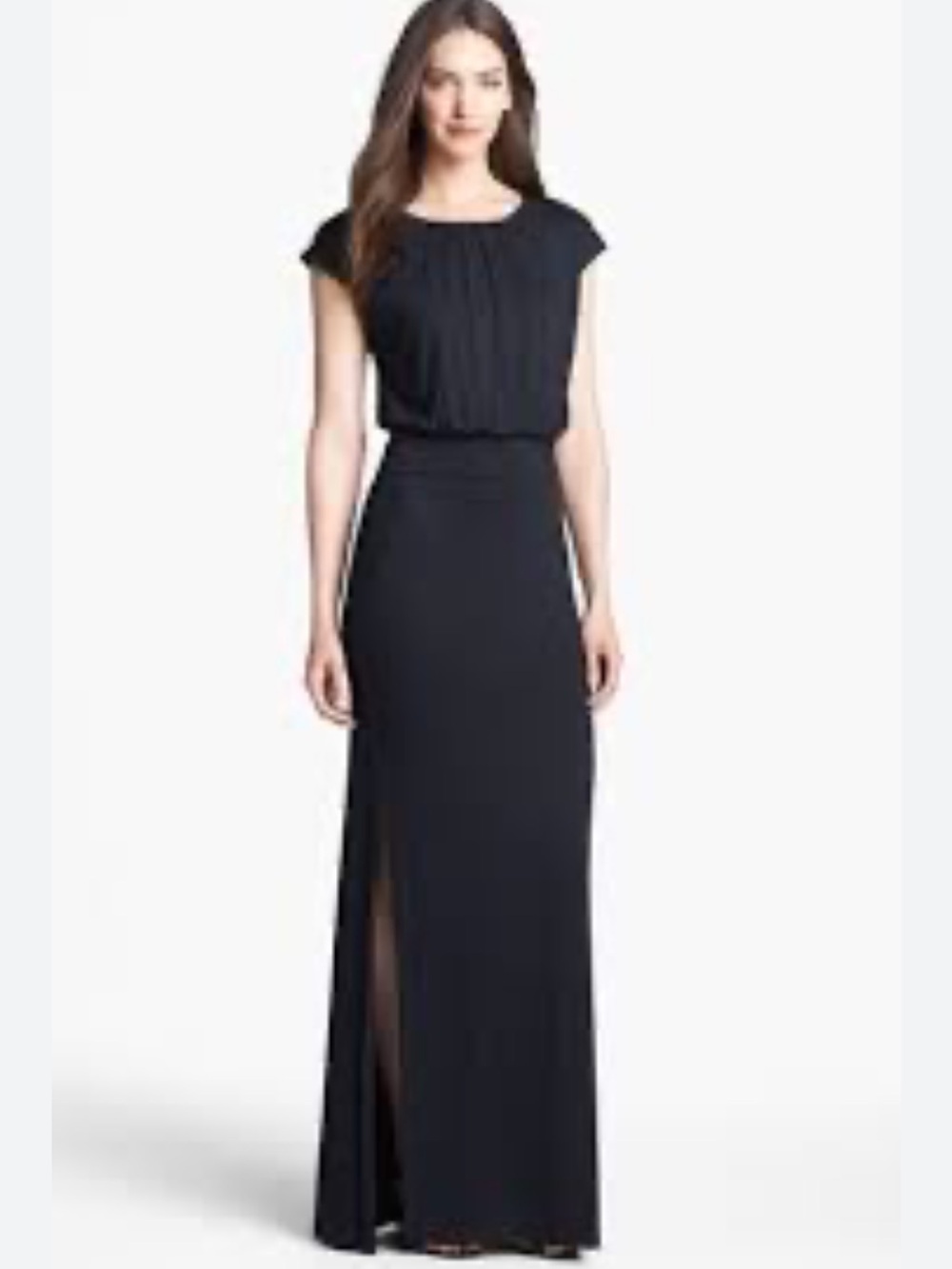 Felicity & Coco nordstrom black open back maxi dress M
